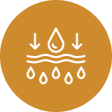 Hydration concept symbol with arrows